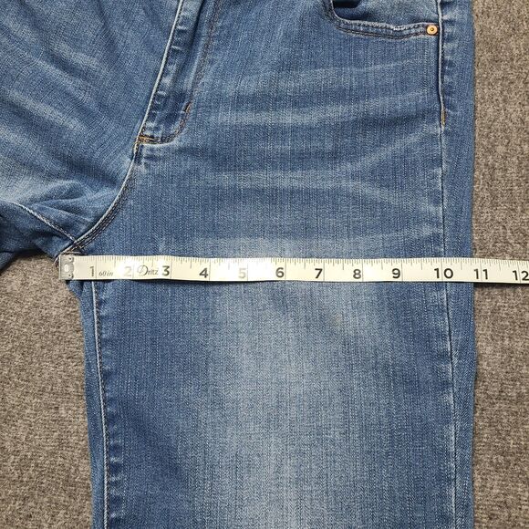 Tractr Womens Jeans 10 Blue Open Distressed Hem Festival Denim Beach Party Pants - Picture 4 of 12